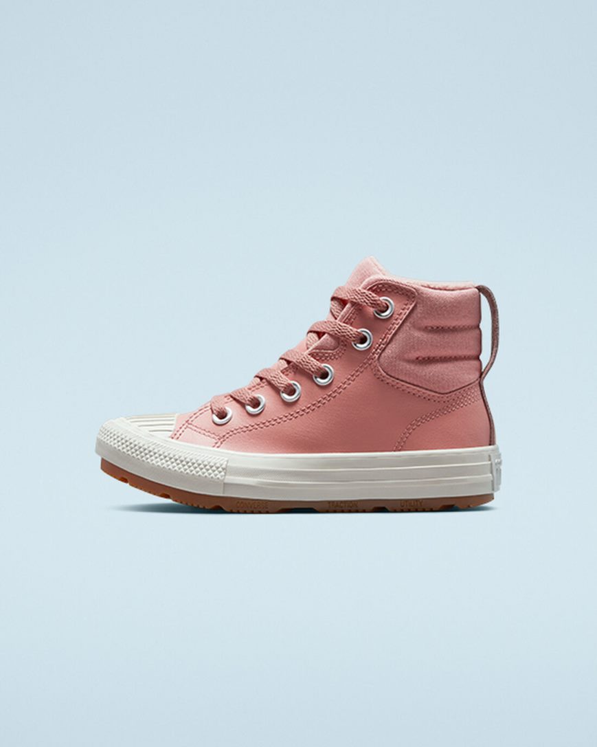 Tenisi Inalti Fete Converse Piele Chuck Taylor All Star Berkshire Boot Color Roz | RO 0YZS13451